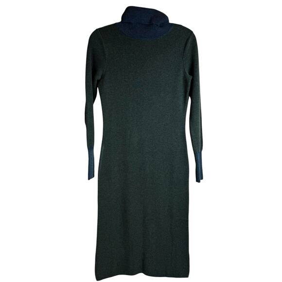 NWT Prana South Rock Green Sweater Dress XS Wool Organic Cotton Modest Church - Picture 3 of 12